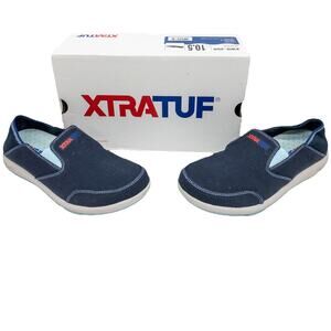 XTRATUF Yellowtail Women's 10.5 Royal Blue Canvas Slip-On Boat Deck Shoe NWT